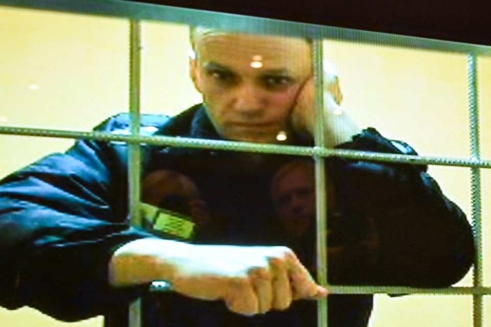 The vocal Putin critic appears in court for an appeal of his prison sentence