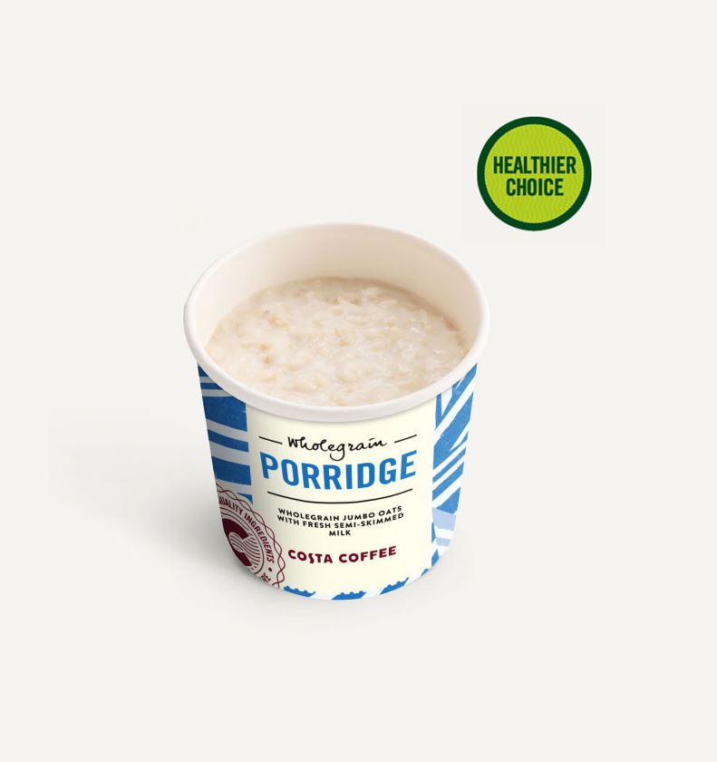 Porridge is the best option on the Costa menu