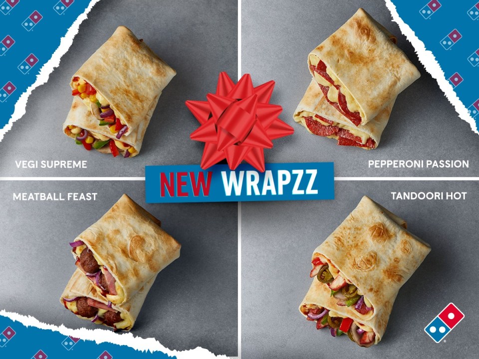 If you fancy a Domino's pizza, why not try a wrap?