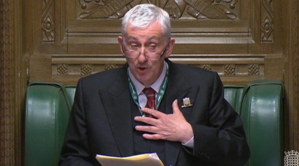 Sir Lindsay Hoyle makes a grovelling apology to MPs