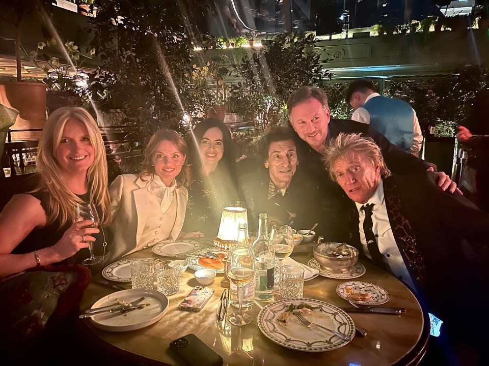 Penny Lancaster was at Christian's dinner