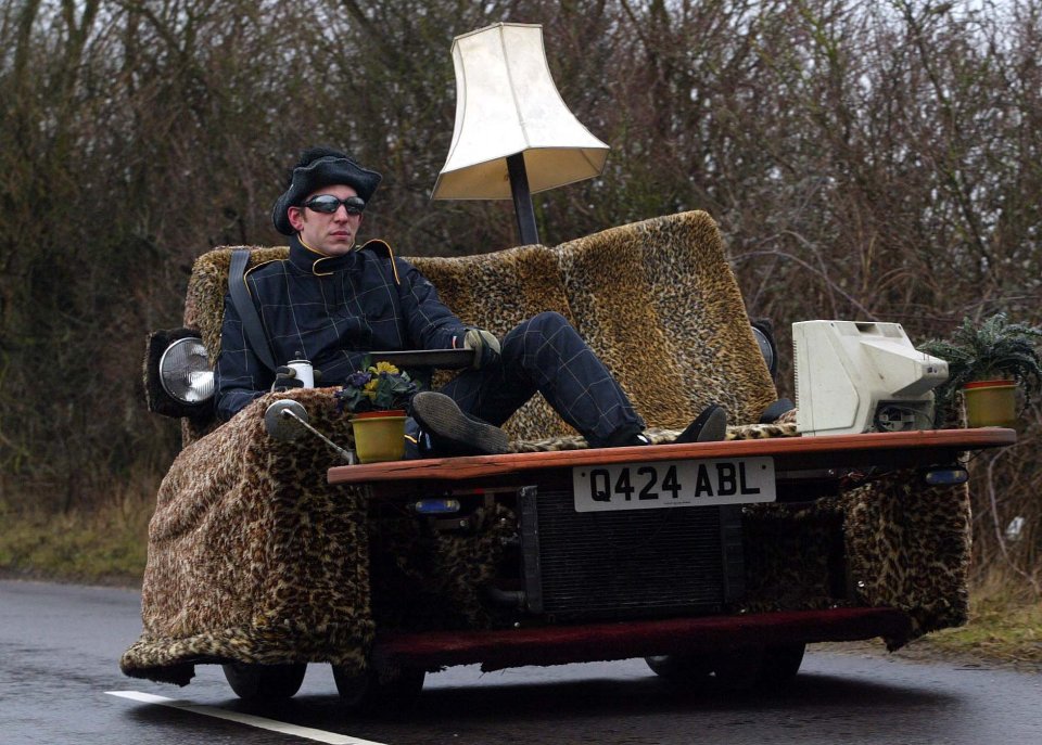 He built a driveable, road-legal sofa while at university