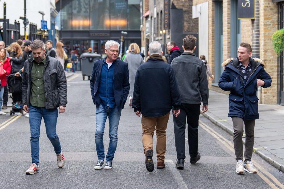 The star was seen going for a stroll in London's Borough Market