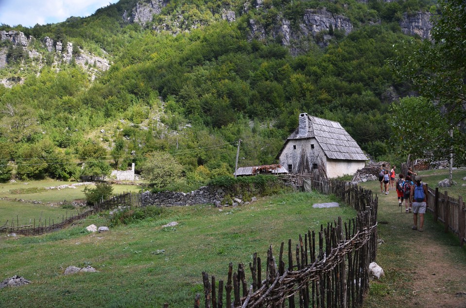 Judge Ian Lawrie said: 'I have been to your country three times in the past 40 years. It is a very beautiful country' - pictured the Albanian village of Theth