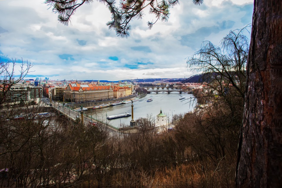 Many of Prague’s parks offer excellent views of the city