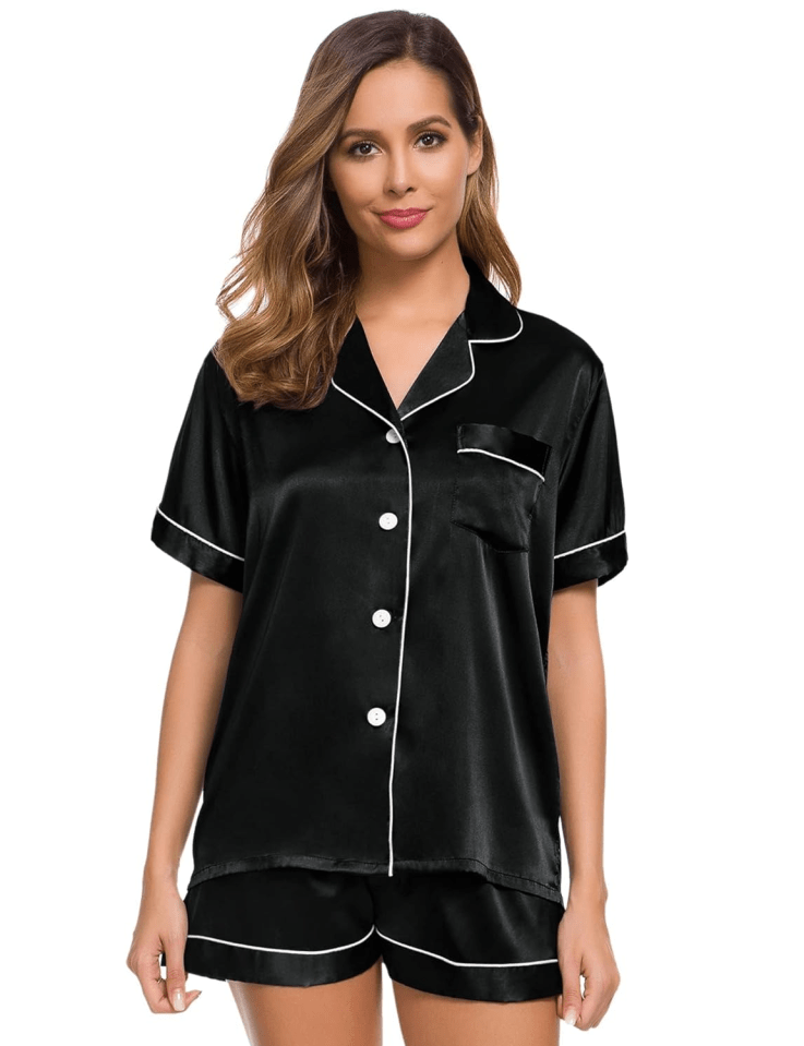 SWOMOG Satin Pyjamas for Women