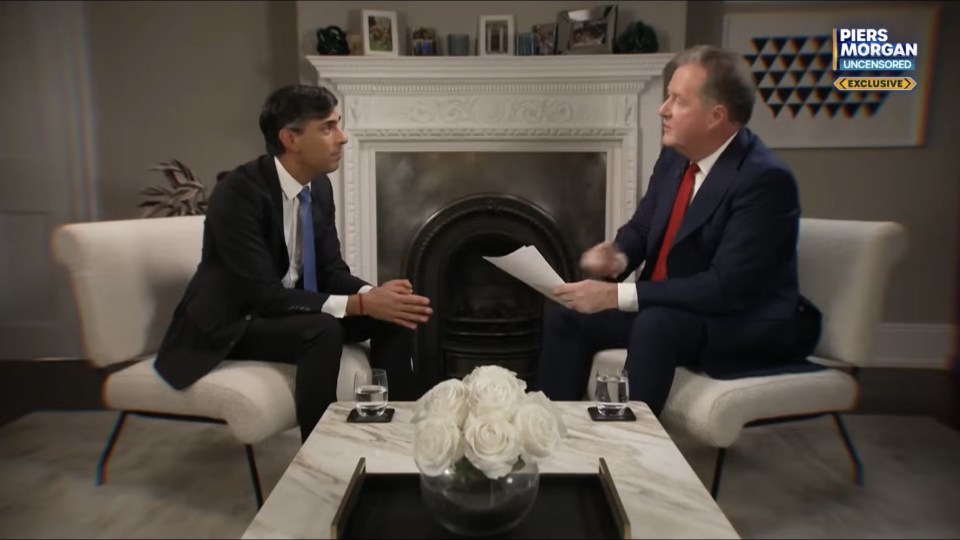 Rishi Sunak sat down with Piers Morgan for an hour-long interview for TalkTV in Downing Street