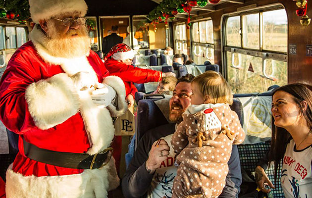 On the train, families can sing along classic Christmas carols and listen to the story of the Polar Express