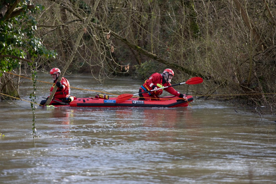 Police divers had searched the River Windrush