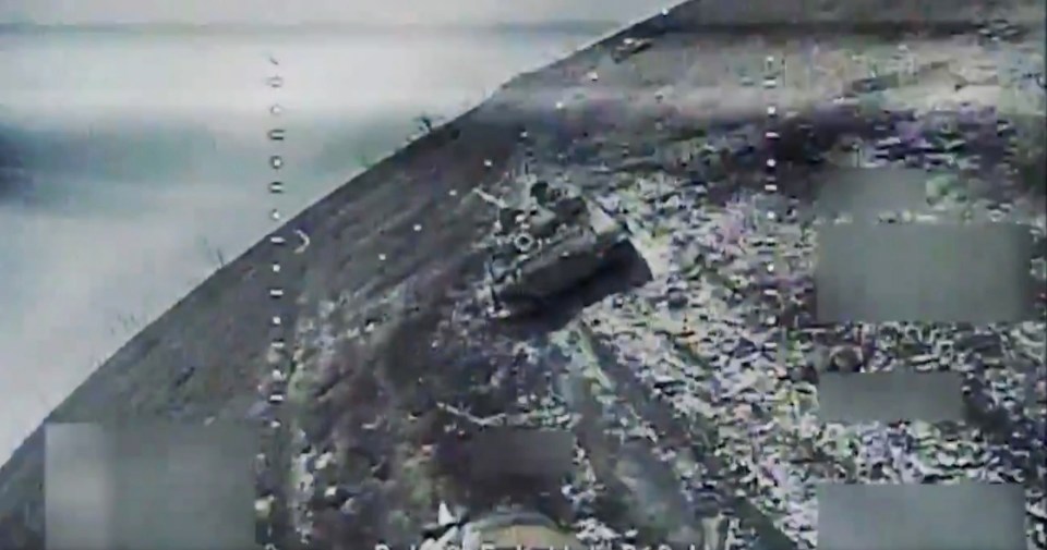 A Spartan Brigade drone took out a Russian T-72 tank after targeting it