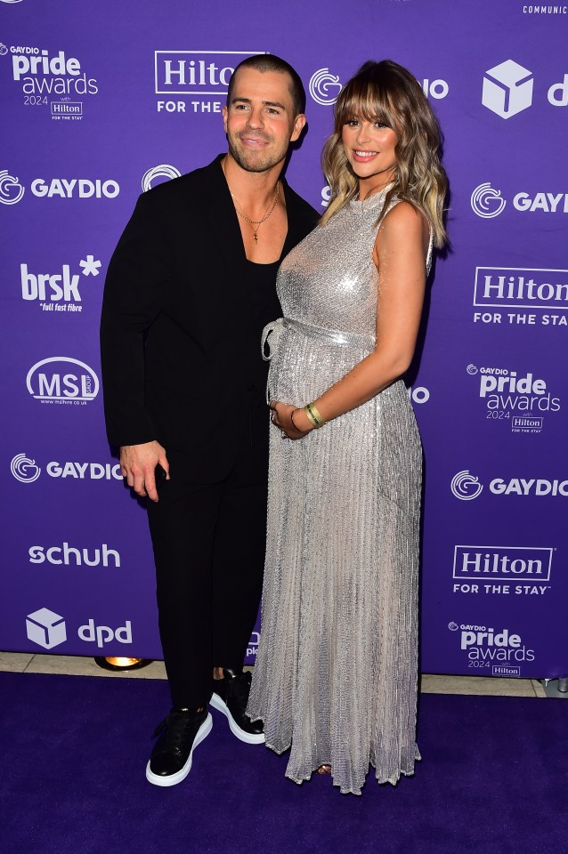 She was joined by husband Oliver Mellor at the Gaydio Pride Awards in Manchester