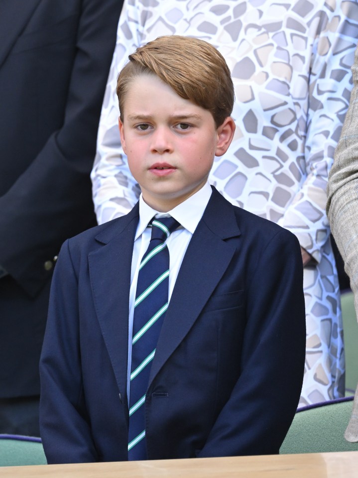 Prince George attends the Men's Singles Final at the All England Lawn Tennis and Croquet Club in 2022