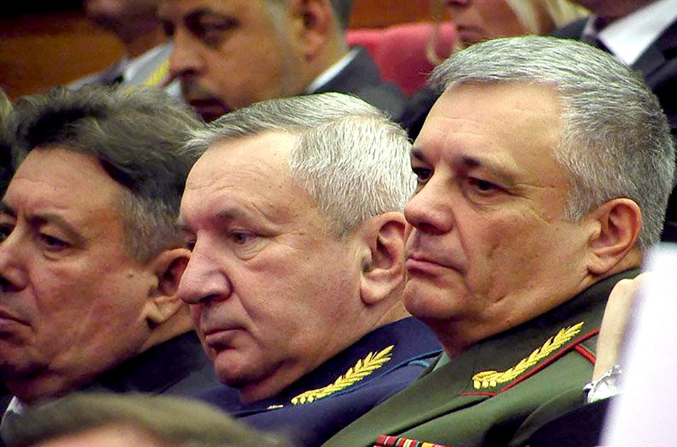 Tatarenko – second from the left – was in charge of the Belbek military aerdrome