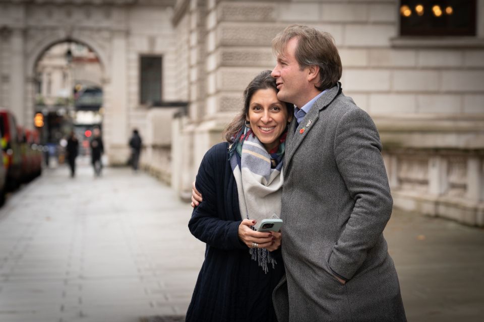 Nazanin Zaghari-Ratcliffe, pictured with her husband Richard, was jailed in Iran on spying charges