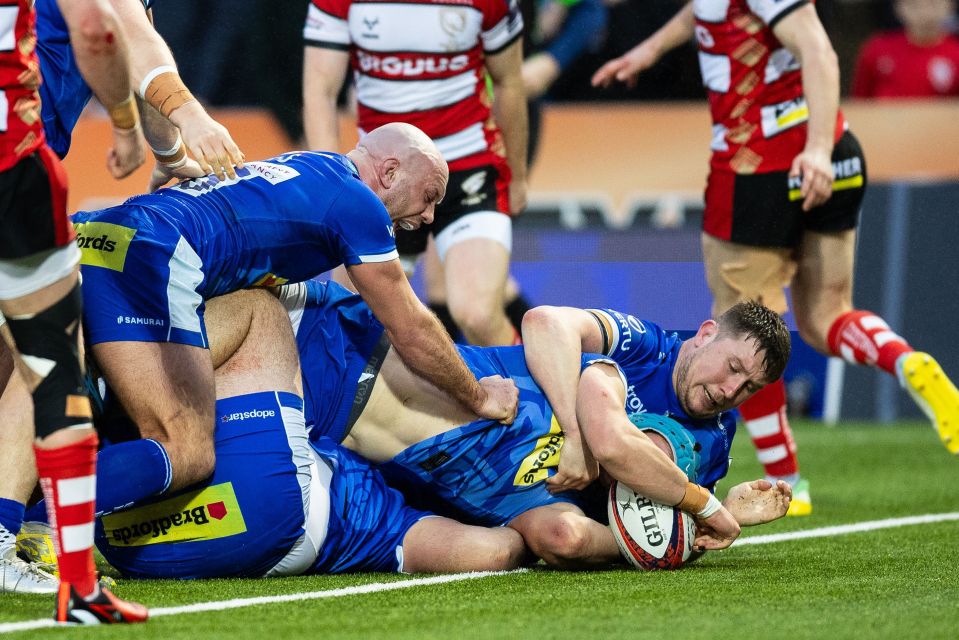 The South Africa-born flanker, in the blue cap, scored seven tries in his first seven Chiefs appearances