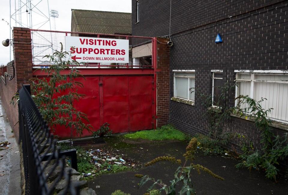 Millmoor has become decrepit since being abandoned