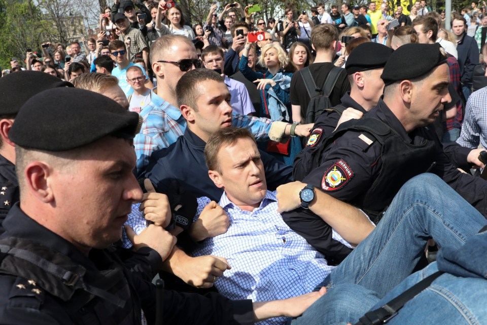 Navalny staged huge anti-Kremlin protests, frequently was imprisoned and claims to have survived multiple assassination attempts