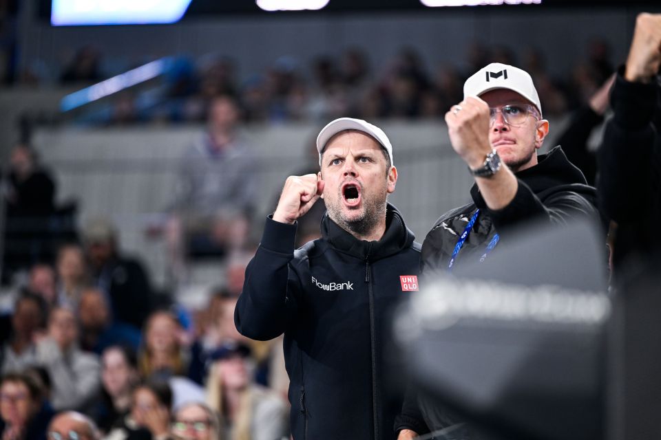 Luthi, 48, was part of Rune's team at the Australian Open