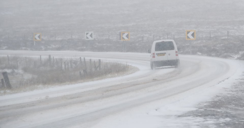 A snowy Peak District on Thursday