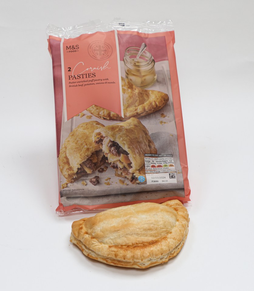 M&S pasties taste good but don't come cheap