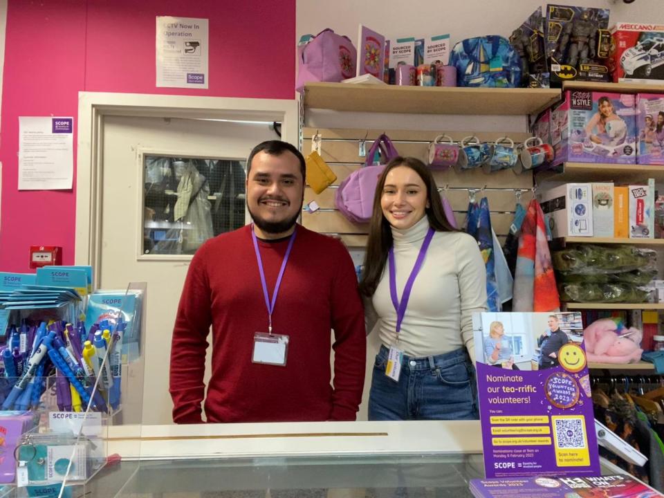 Apprentice Michael Bobadilla trained in the charity’s Hackney shop, where Anna Dlugasiewicz is manager