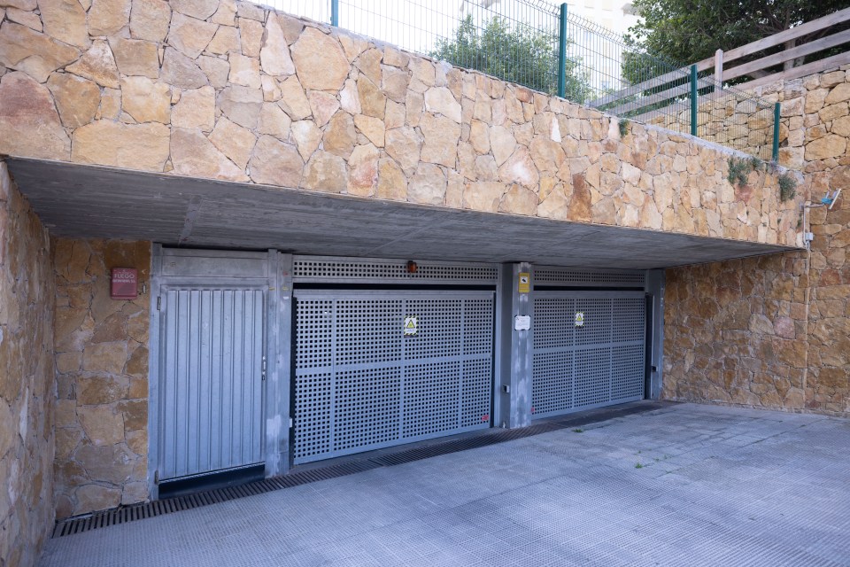 A view of the entrance to the underground parking at the  apartment complex where Maxim lived