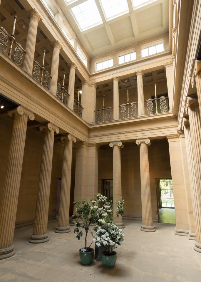 The hall was inspired by Ancient Greek architecture