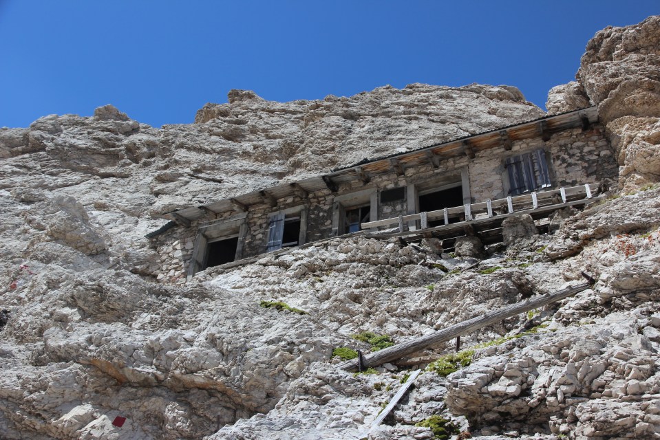 The home overlooks a steep and dangerous drop