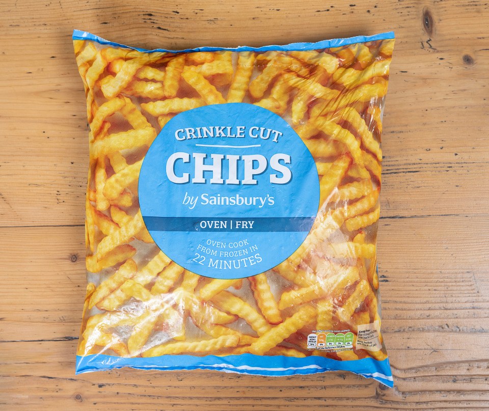 Sainsburys Crinkle Cut Chips burnt very easy