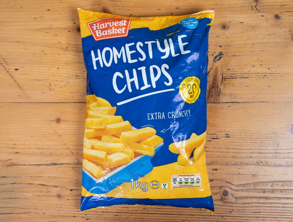 The Lidl Homestyle chips are good value for money