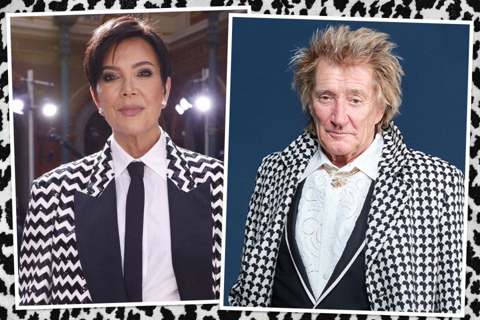 Looks like Rod really was Keeping Up With The Kardashians with this black and white suit like momager Kris Jenner