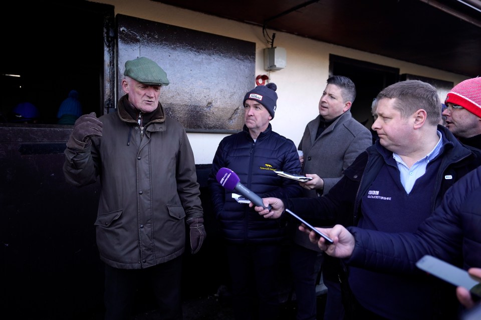 Willie Mullins opened his doors to the media on Monday