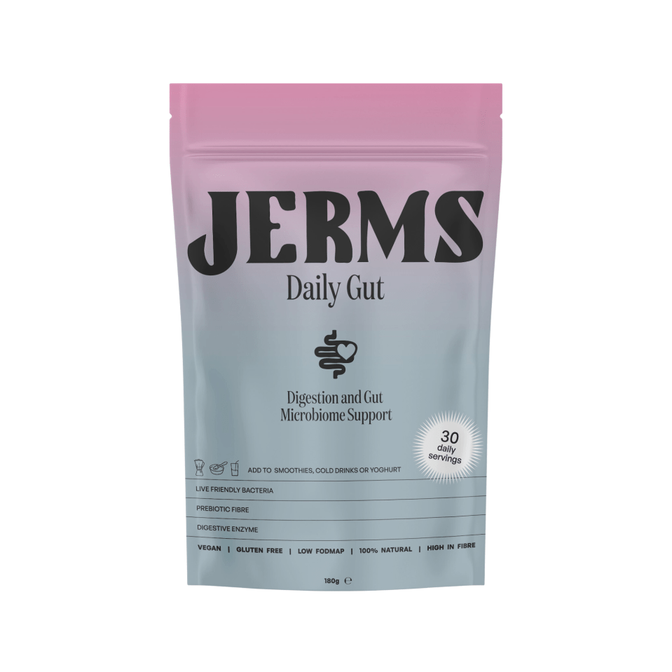 JERMS Daily Gut is a powder barely tastes of anything