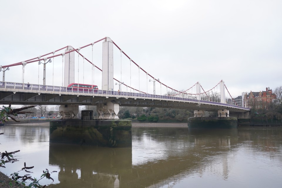 Ezedi was not spotted leaving Chelsea Bridge leading cops to believe he went in the river