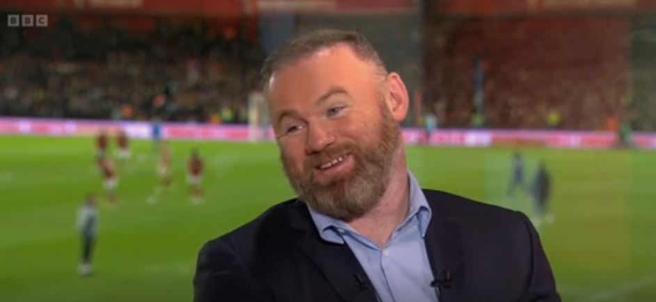 Rooney gave a coy reaction to the question about taking over Man Utd