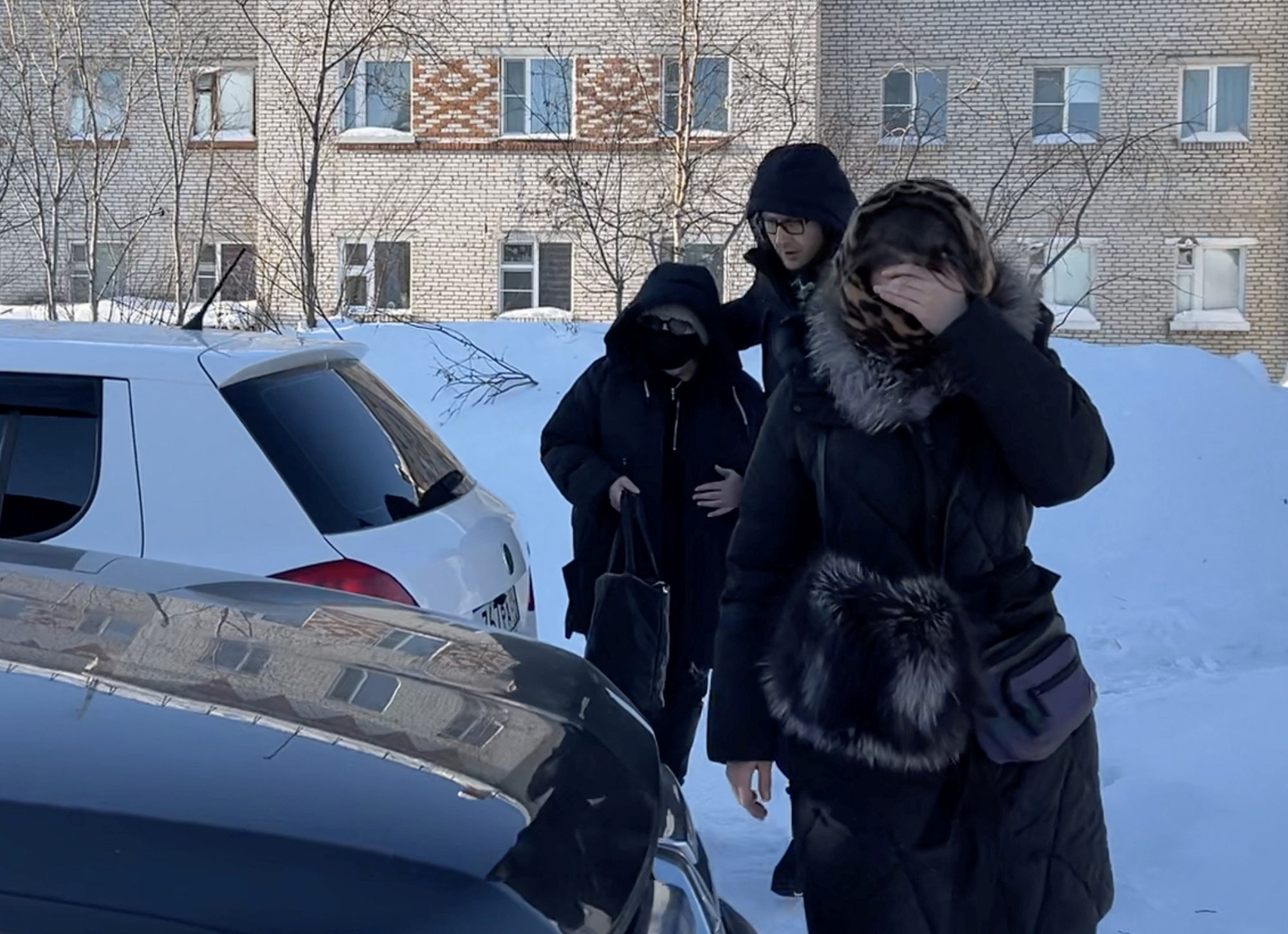 Navalny's mother, Lyudmila Navalnaya at the IK-3 penal colony