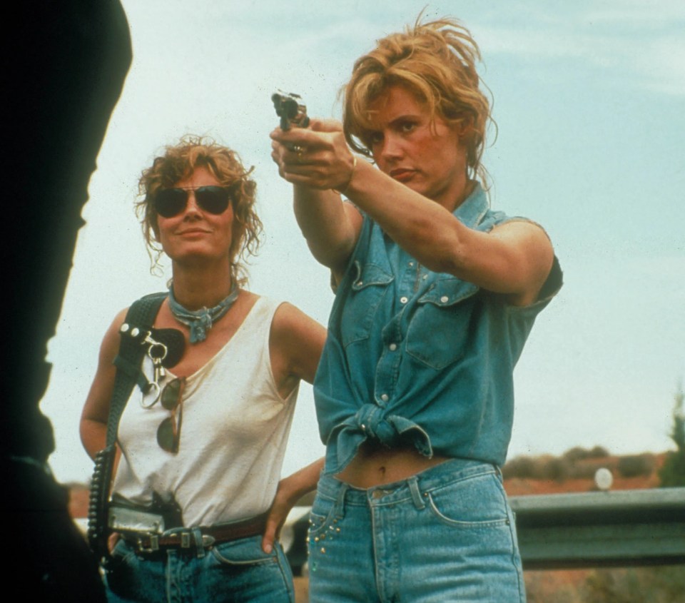 Thelma And Louise actors Geena Davis and Susan Sarandon in the 1991 movie