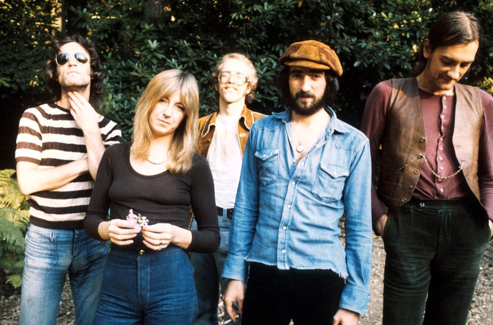 Fleetwood Mac in 1973 (pictured left to right: Bob Weston, Christine McVie, Bob Welch, John McVie and Mick Fleetwood)