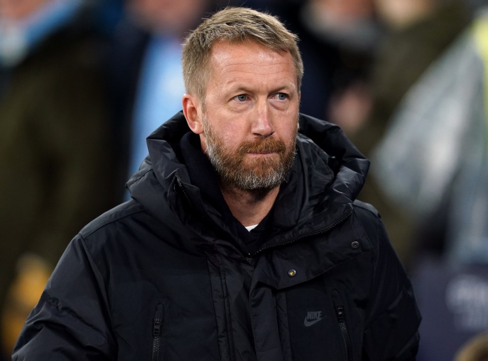 Graham Potter is the frontrunner to take over from Erik ten Hag