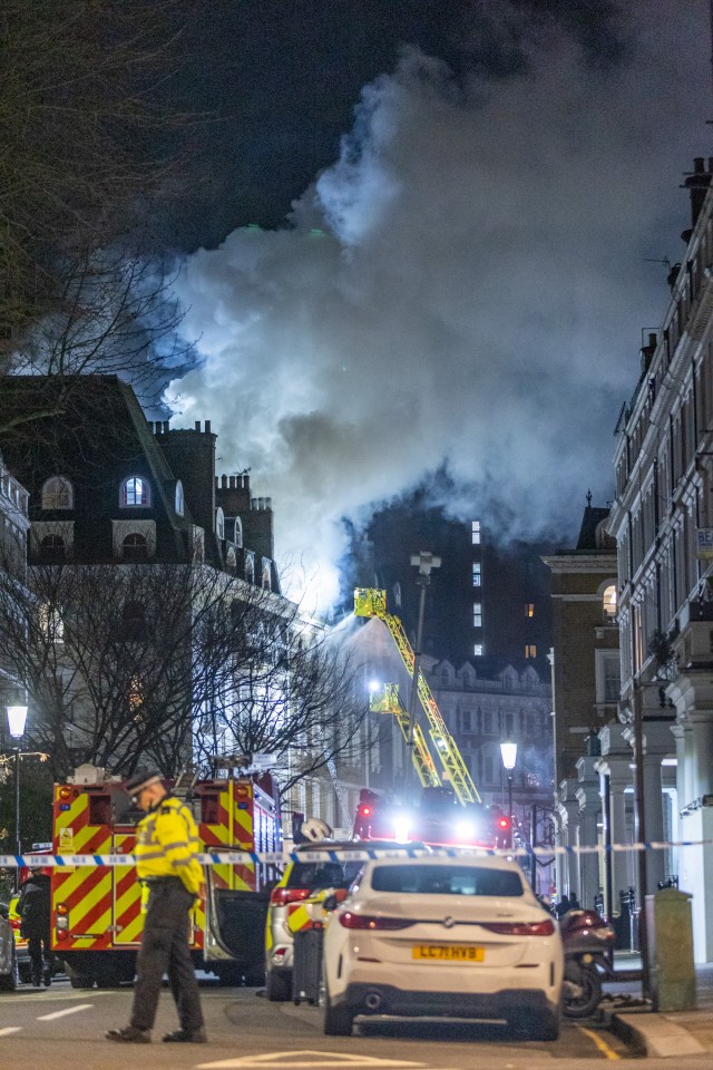 Eleven people were rushed to hospital after being pulled from the South Kensington flats