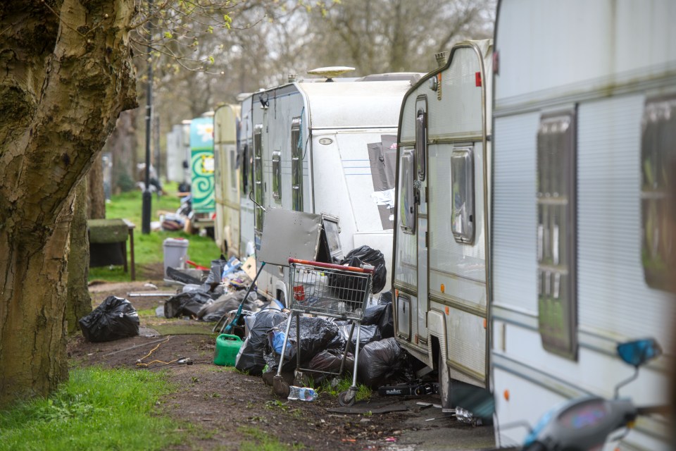 The number of caravans is small compared to the number of converted vans