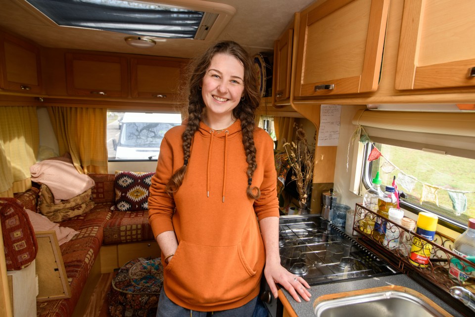 Amy says the first night she spent on her own – after a fellow homeless friend moved out – was an experience, but she loved it