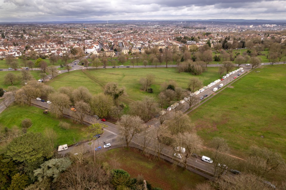 The council’s official policy states that it will support and manage vehicle dwellers in places that are ‘low impact’ to local residents – including areas such as the Downs