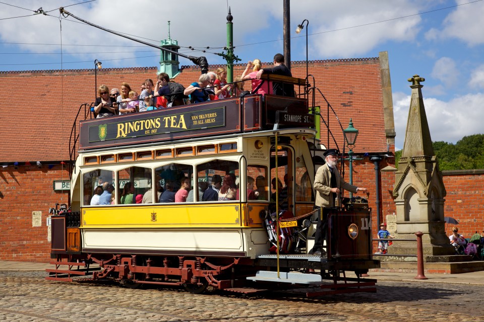 Visitors to Beamish can ride the trams