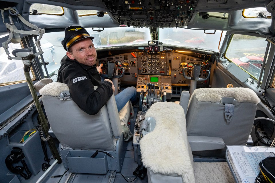 The AirBnB comes complete with the original cockpit