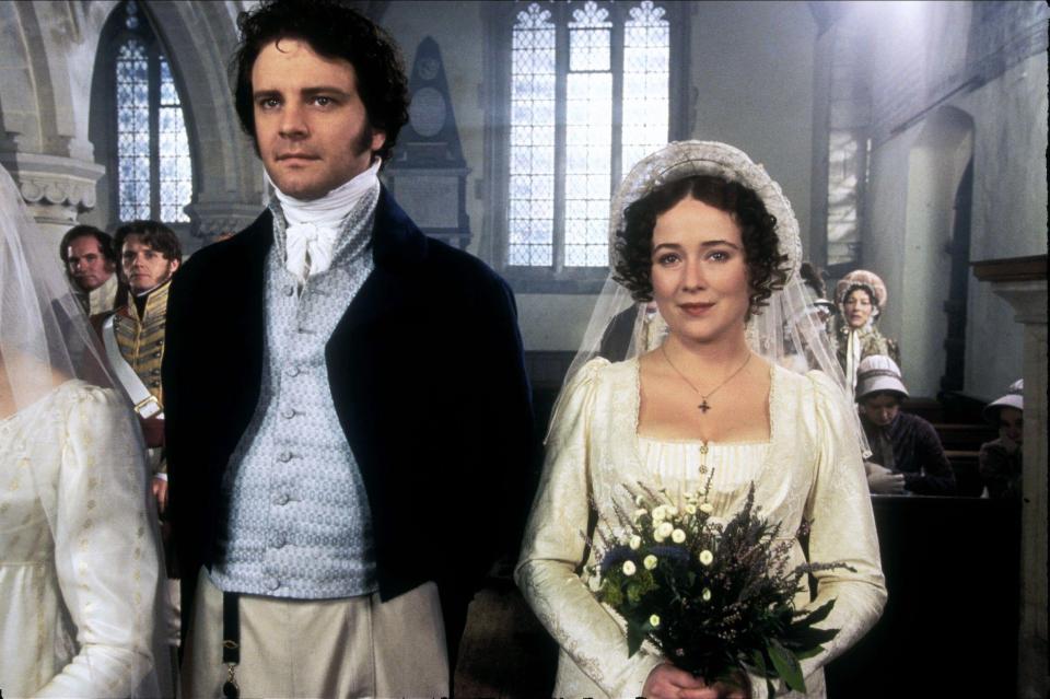 The Pride and Prejudice-style day took shape, and the groom fully embraced the role played by Colin Firth in the 1995 TV series