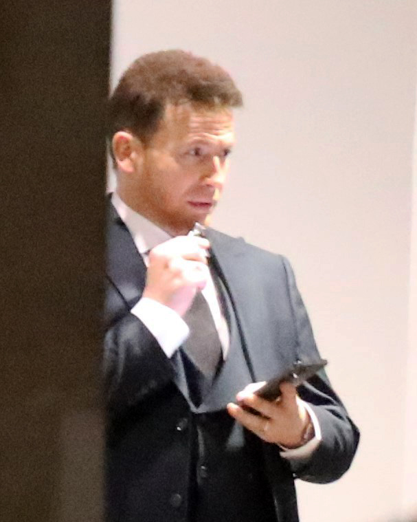 Joe Swash was seen enjoying a vape outside the RTS Awards