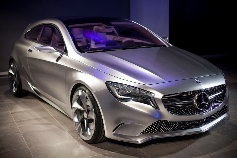 Concept art of the new all-electric Mercedes A-Class