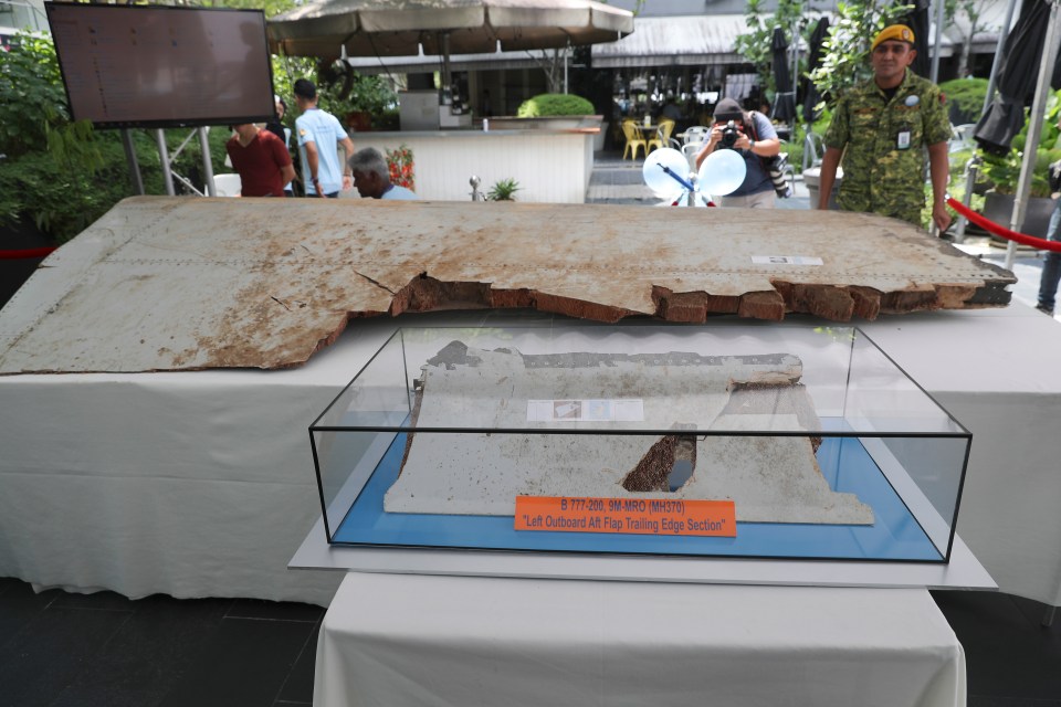 The plane sunk to the bottom of the ocean back in 2014, with very few pieces of debris ever showing up