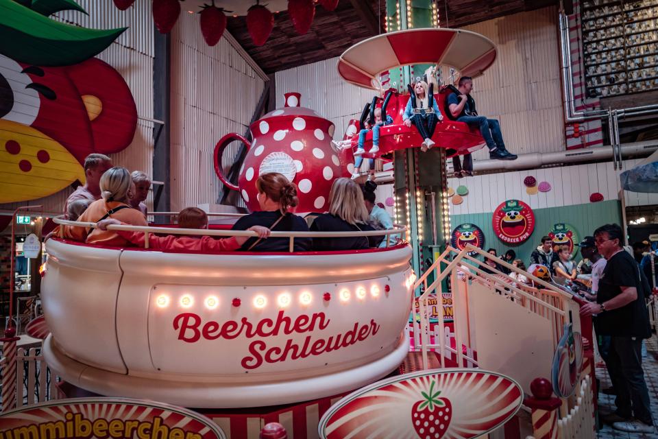 The park is full of strawberry themed rides as well as other attractions